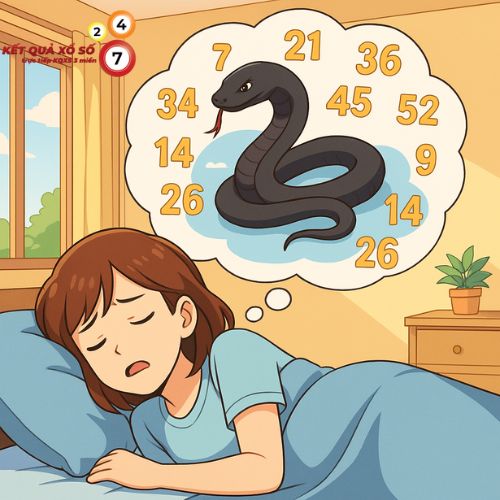 Mỗi giấc mơ rắn đen ứng với con số khác nhau